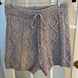 Anora Mode Cozy Knit Cable Shorts NWT